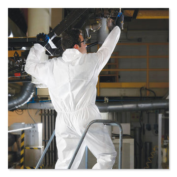 KleenGuard™ A20 Elastic Back, Cuff And Ankles Hooded Coveralls, 4x-large, White, 20-carton freeshipping - TVN Wholesale